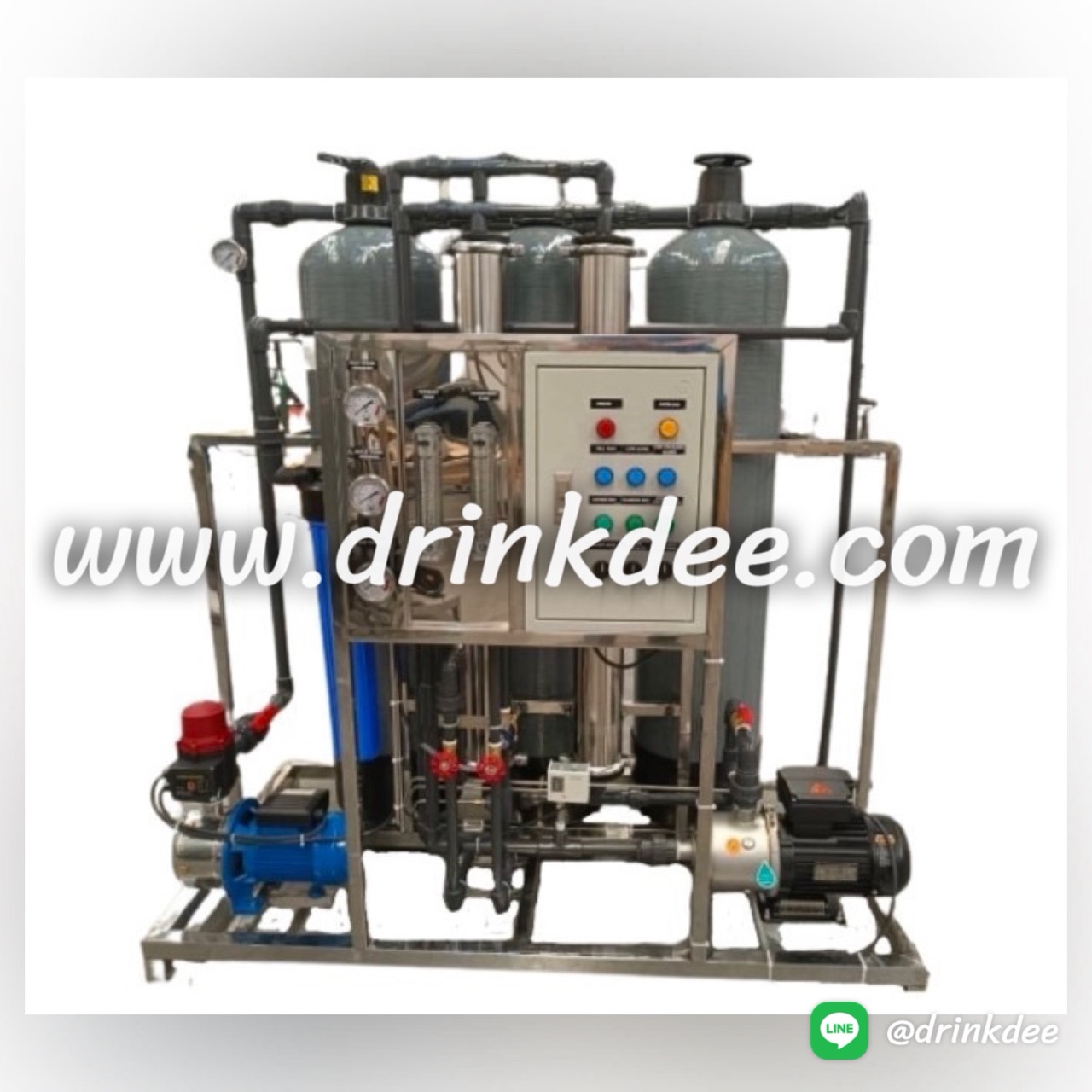ชุดเครื่องกรองน้ำดื่ม SOFT+RO+UV ขนาด 12,000 ลิตร/วัน