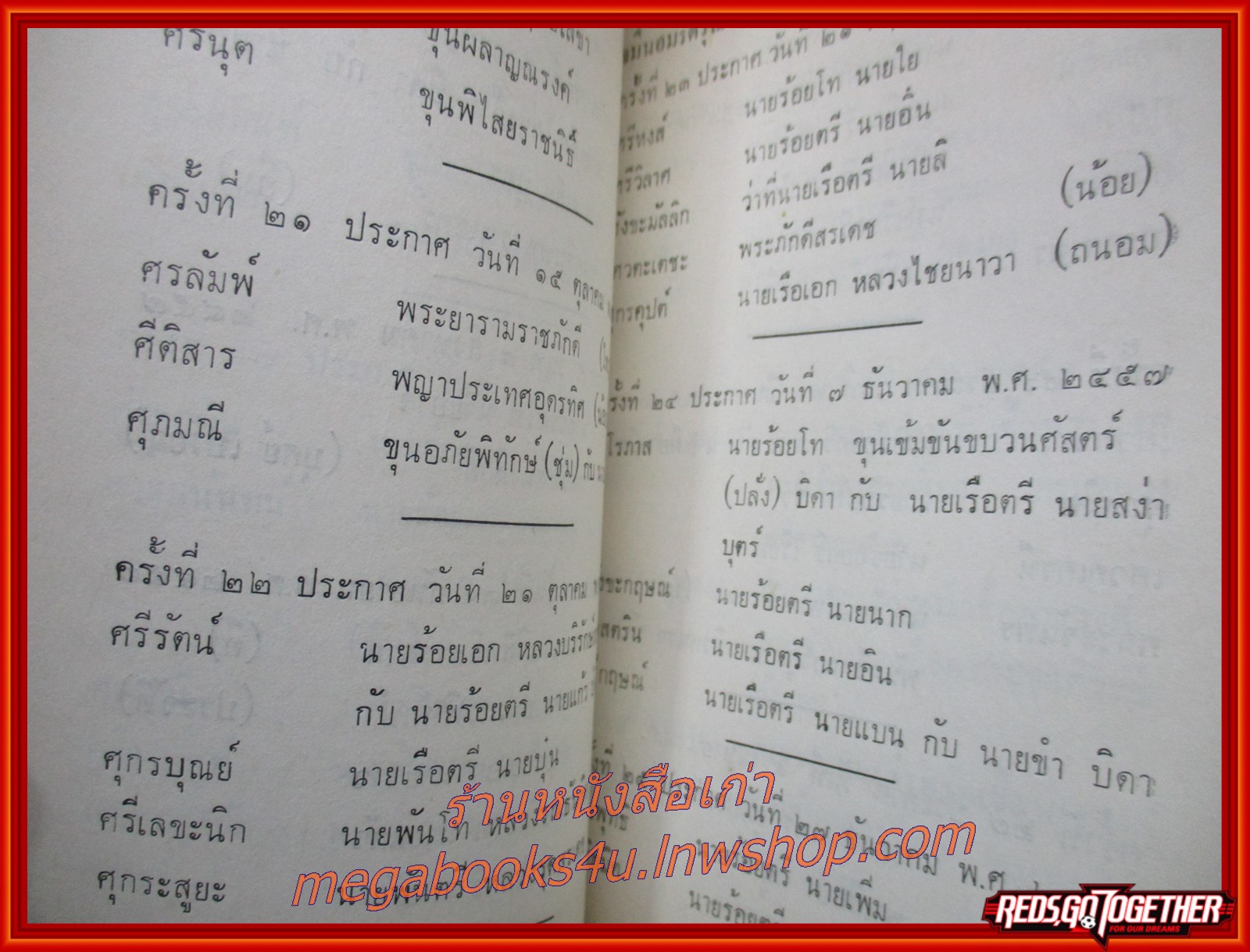 พระราชกรณียกิจสำคัญใน ร.6 เล่ม 2 เรื่อง กำเนิดนามสกุล /จมื่นอมรดรุณารักษ์ (แจ่ม สุนทรเวช)