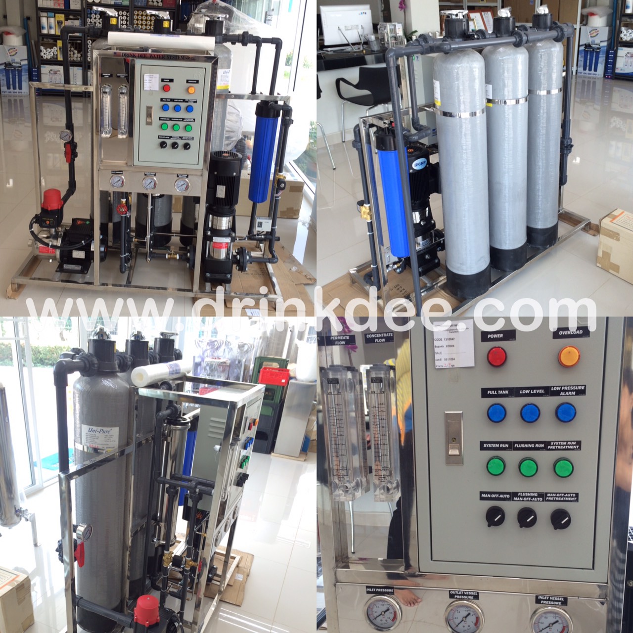 ชุดเครื่องกรองน้ำดื่ม SOFT+RO+UV ขนาด 12,000 ลิตร/วัน