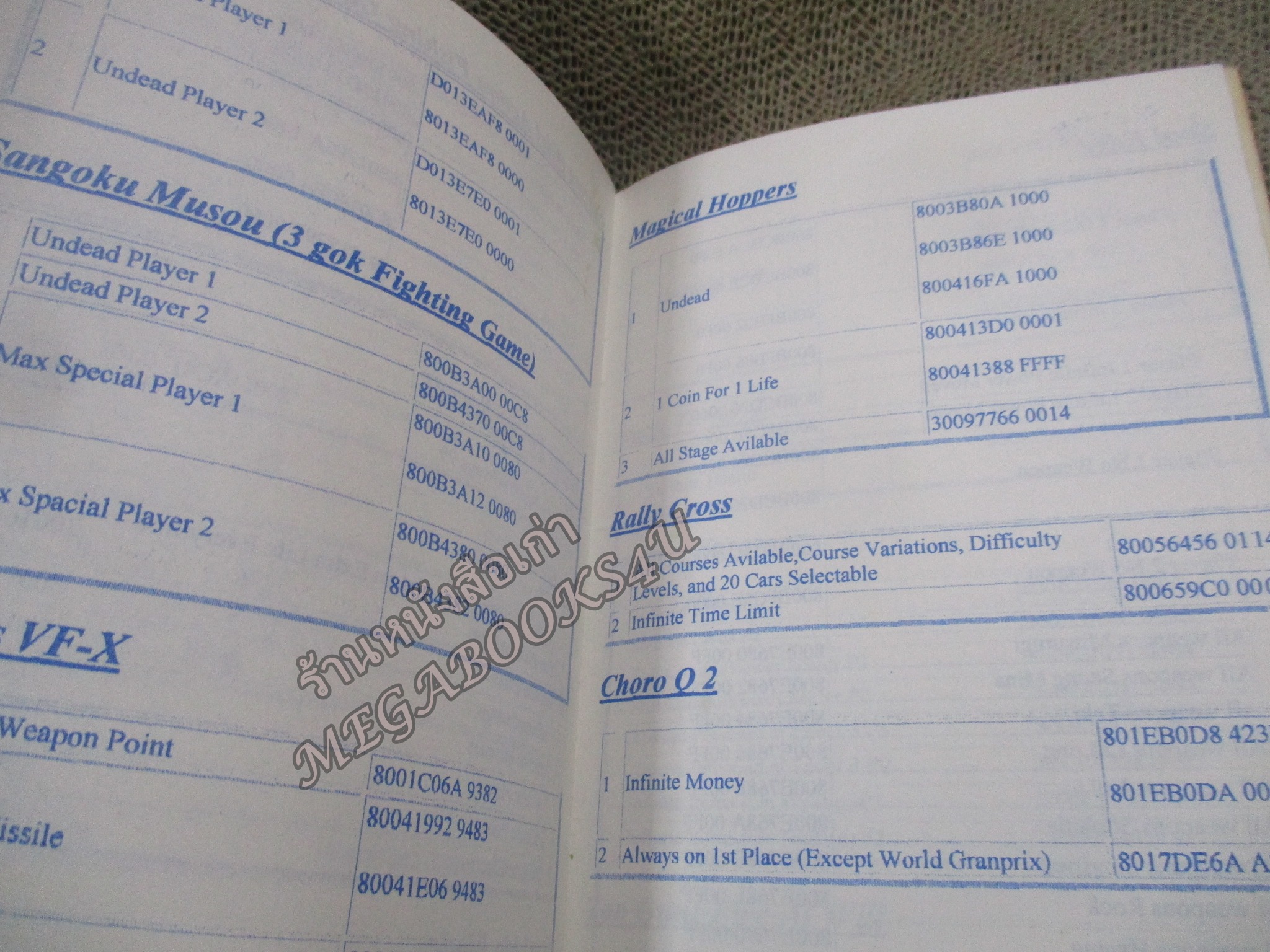 คู่มือเฉลยเกมส์ คู่มือสูตรอมตะ เล่ม02 รวม465 สูตรอมตะ /JOKER GAME / ตัวหนังสือ แข็งแรง สภาพภายในดี ปกมีรอยเปื้อนนิดหน่อย