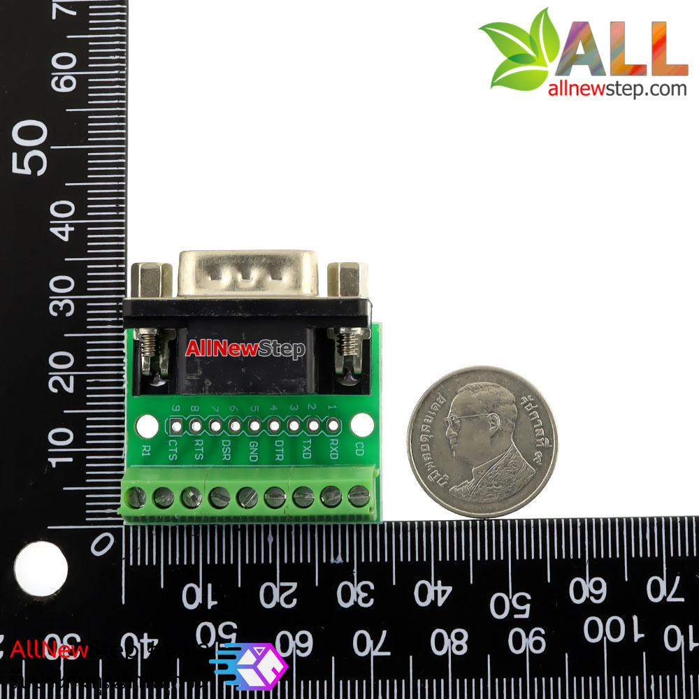 DB9 male transfer screw terminal 9 pin 9 hole RS232 RS485 conversion board