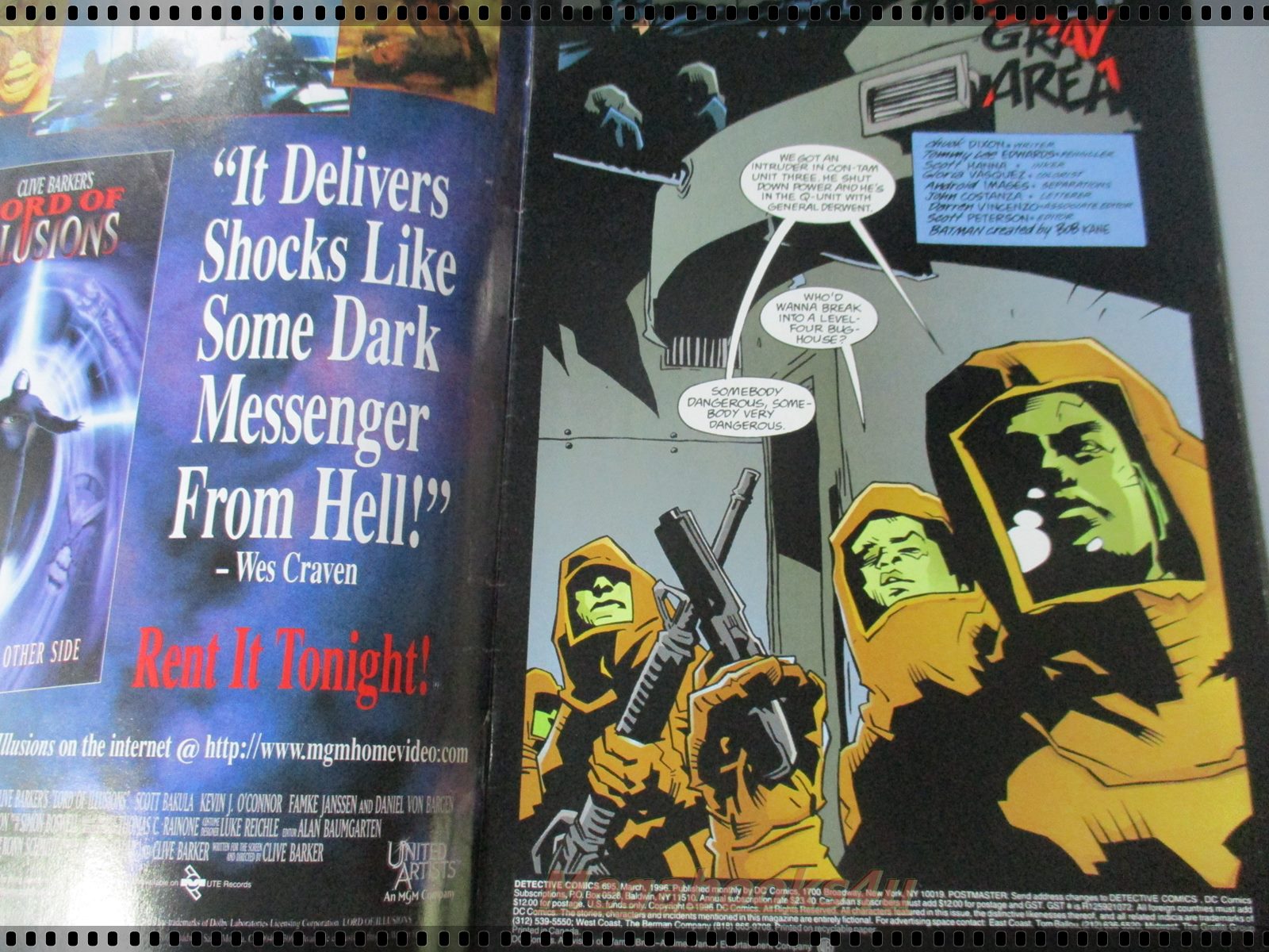 การ์ตูน DC comics การ์ตูนภาษาอังกฤษ แบทแมน BATMAN ฉบับที่ 695 ตอน THE GRAY AREA ปี2539