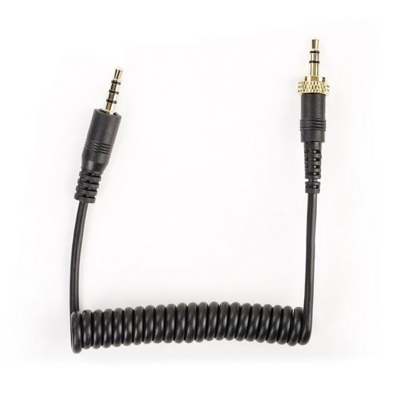 Saramonic SR-PMC1 Locking 1/8” (3.5 mm) TRS Male to 1/8” (3.5 mm) TRRS Male for UwMic9, UwMic10 & UwMic15 Wireless Systems to Apple iPhones & iPads or Android Smartphones & Tablets