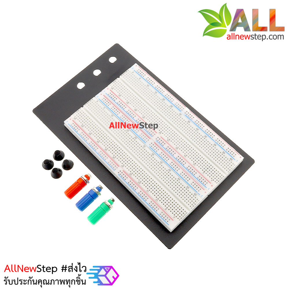Breadboard Protoboard Test Circuit Board Tie-point 1660 ZY-204 บอร์ดทดลอง 1660 จุด