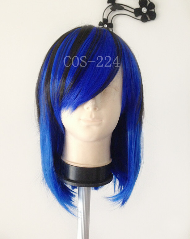 COS-224 วิกคอส ประไหล่ หน้าม้าปัด **สีตามนางเเบบ**