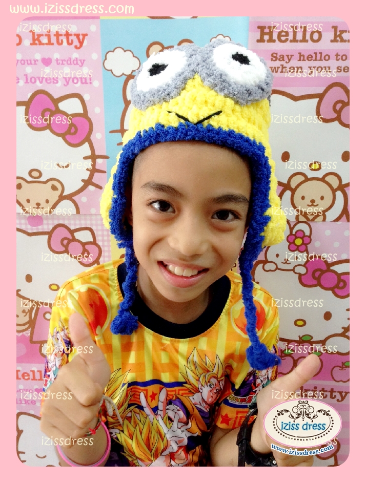 ***พรีออเดอร์***หมวกไหมขนแกะรูปมินเนี่ยนตาคู่ เหมาะสำหรับเด็กแรกเกิด- 5 ปีขึ้นค่ะ