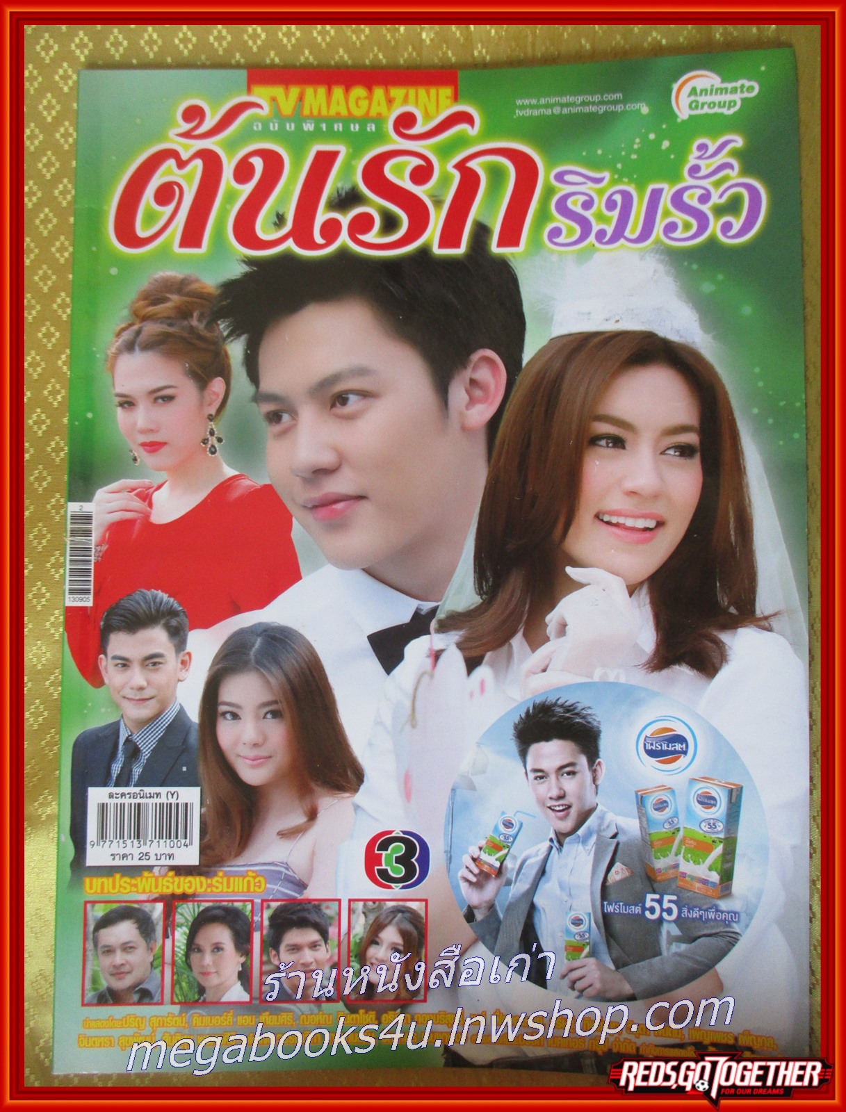 นิตยสารเรื่องย่อละครโทรทัศน์ ต้นรักริมรั้ว ปี2556 ปริญ สุภารัตน์ คิมเบอร์ลี แอน เทียมศิริ