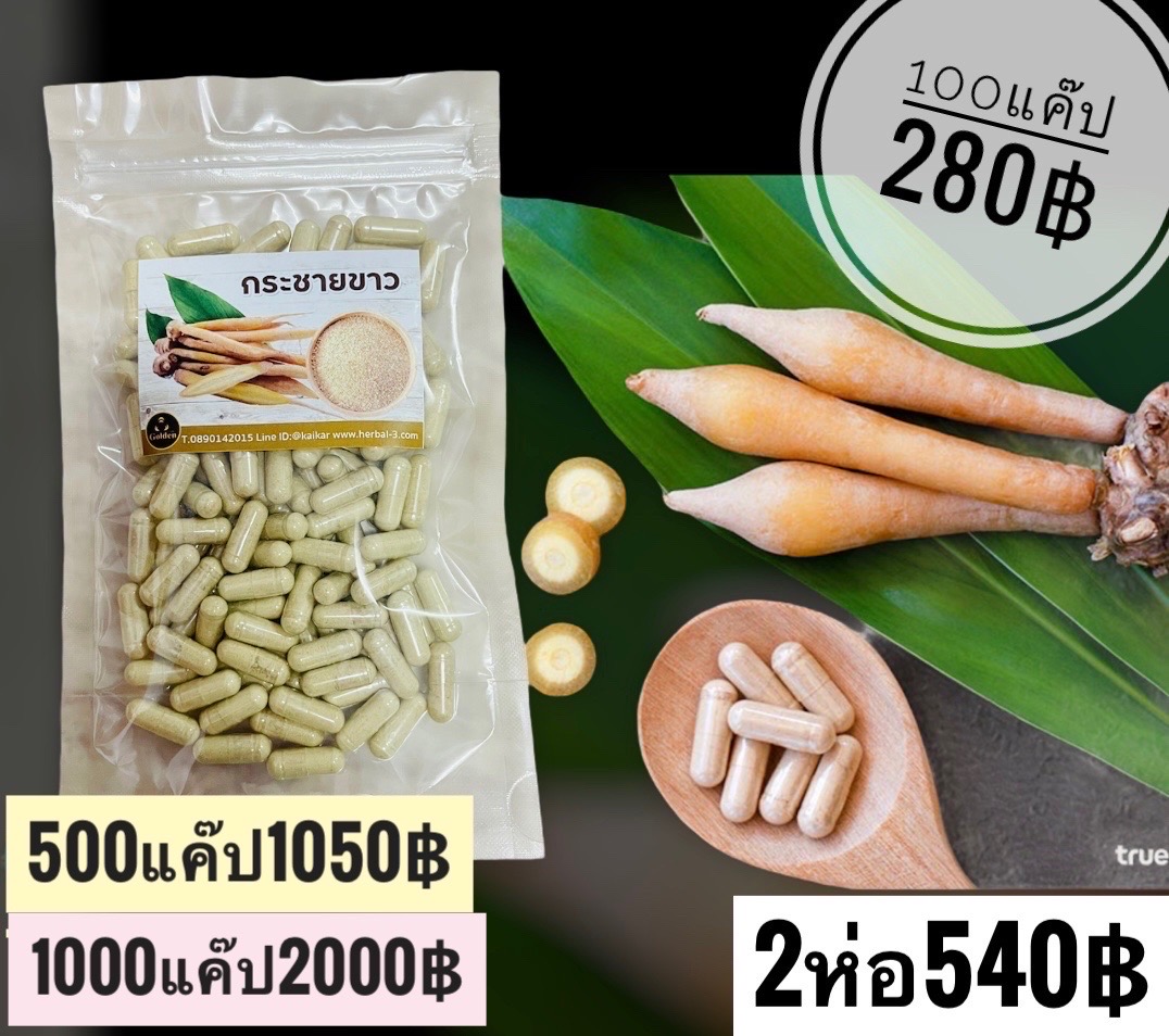 กระชายขาว แบบ 70 แค๊ปซูน