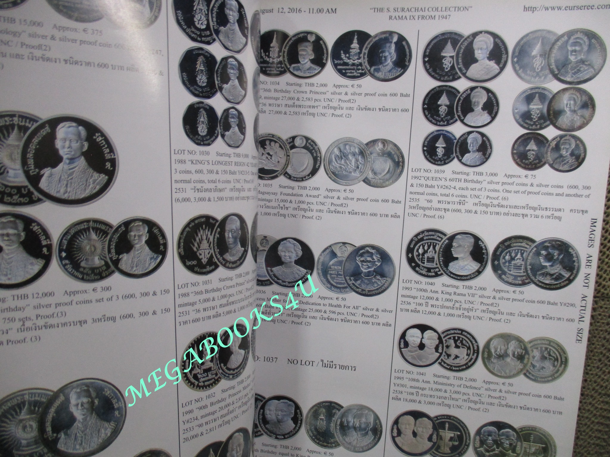 หนังสือคู่มือประมูล ธนบัตร เหรียญ แสตมป์ วัตถุโบราณ ของบริษัทเอื้อเสรี ESC No. 41