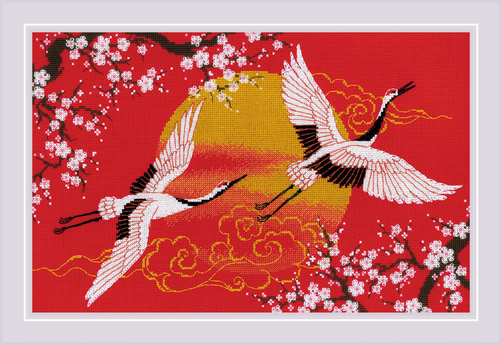 Riolis ชุดปักครอสติช Under Heaven. Cranes