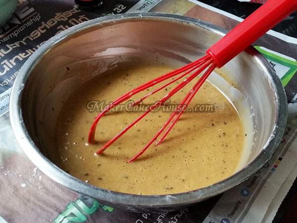 สูตรและวิธีทำเค้กกาแฟหน้านิ่ม 6