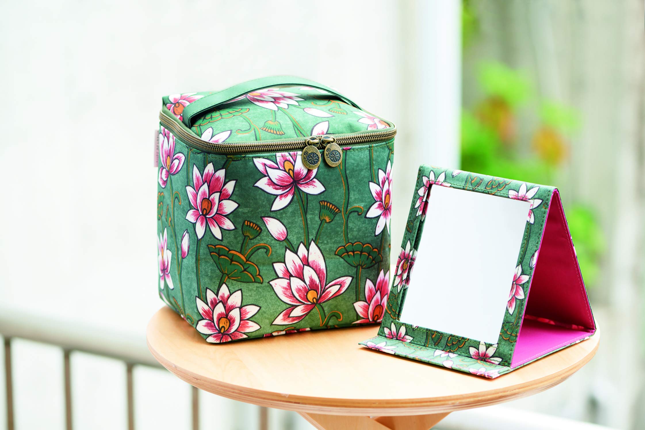 (มีกล่อง) House of Lotus Elegant Vanity Case & Mirror กระเป๋าเครื่องสำอาง + กระจก