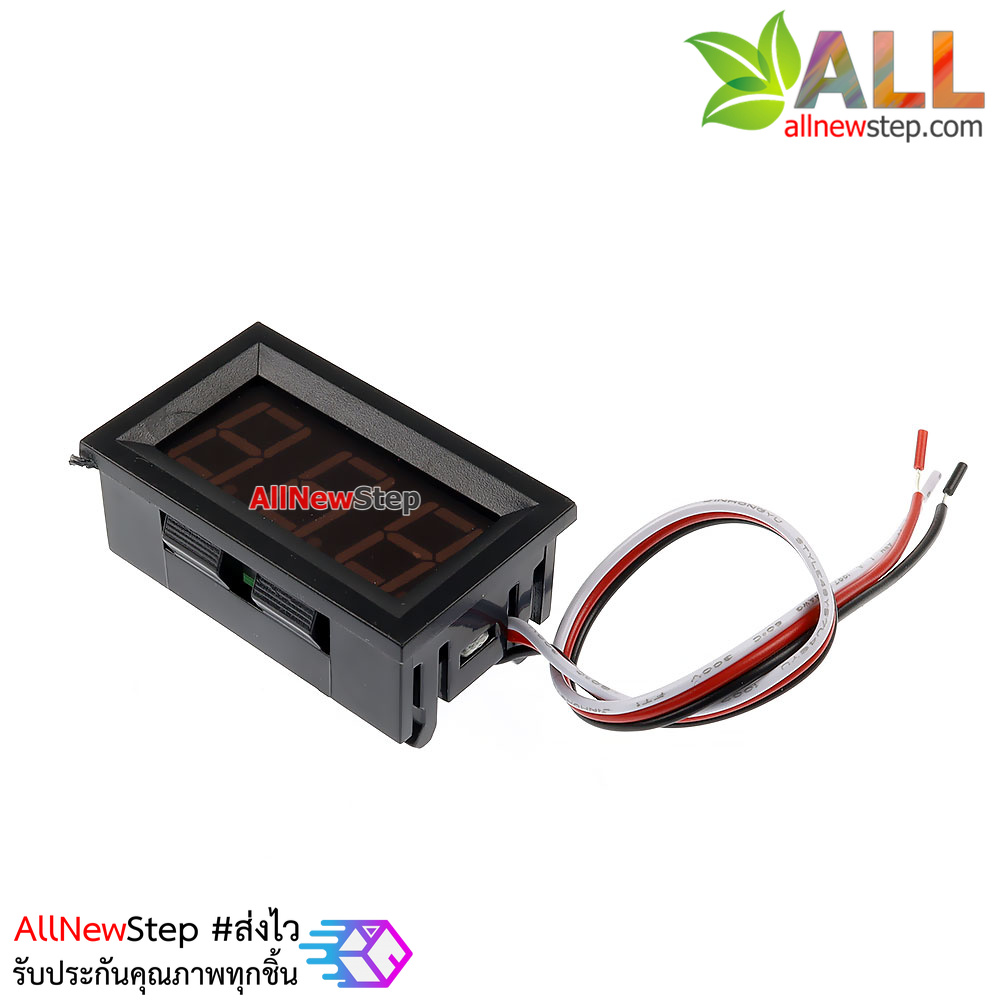 โมดูล ดิจิตอลโวลต์มิเตอร์ 0-99.9 โวลต์ 0.56 นิ้ว สีแดง Digital DC Voltmeter Mini Digital Voltmeter 0-99.9V Module Red color
