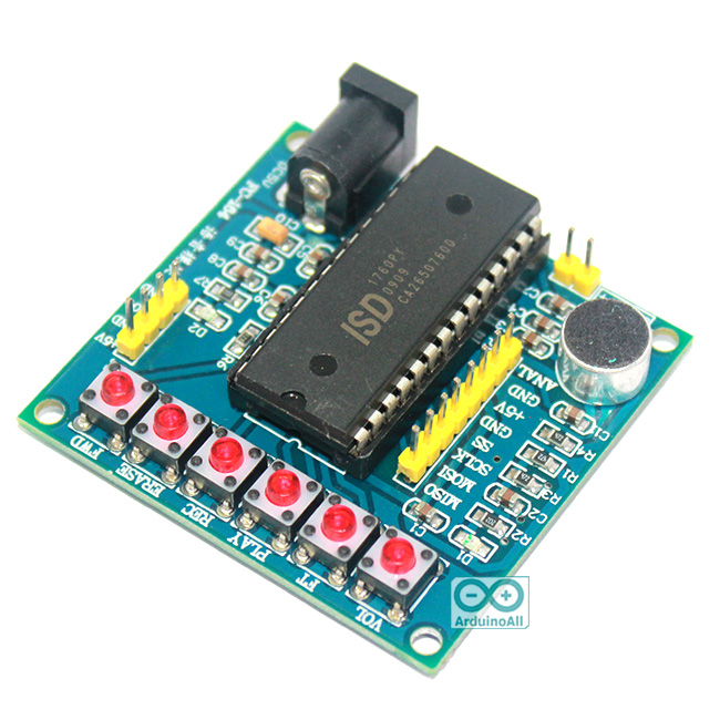 ISD1760 Multi-Messages Voice Record & Playback Module โมดูลบันทึกเสียงและเล่นเสียง พร้อมลำโพง
