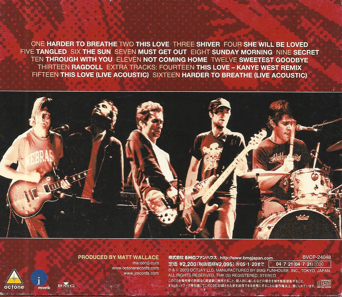 Used CD,Maroon 5 - Songs About Jane (B)(2003)(Japan)