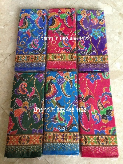 ผ้าถุง พิมพ์ลาย ตละลาย 170x105 ซม ผืนละ 65บาท ส่ง 100ผืน