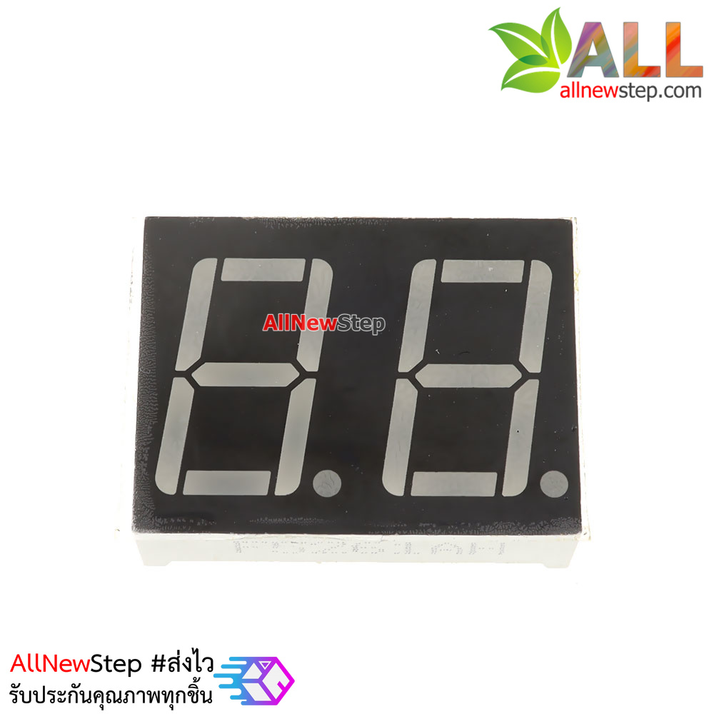 7 Segment 0.56 นิ้ว Common Cathode 2 digit Red ไฟ 7 segment 0.56 2 หลัก สีแดงแบบไฟลบร่วม 5261AH
