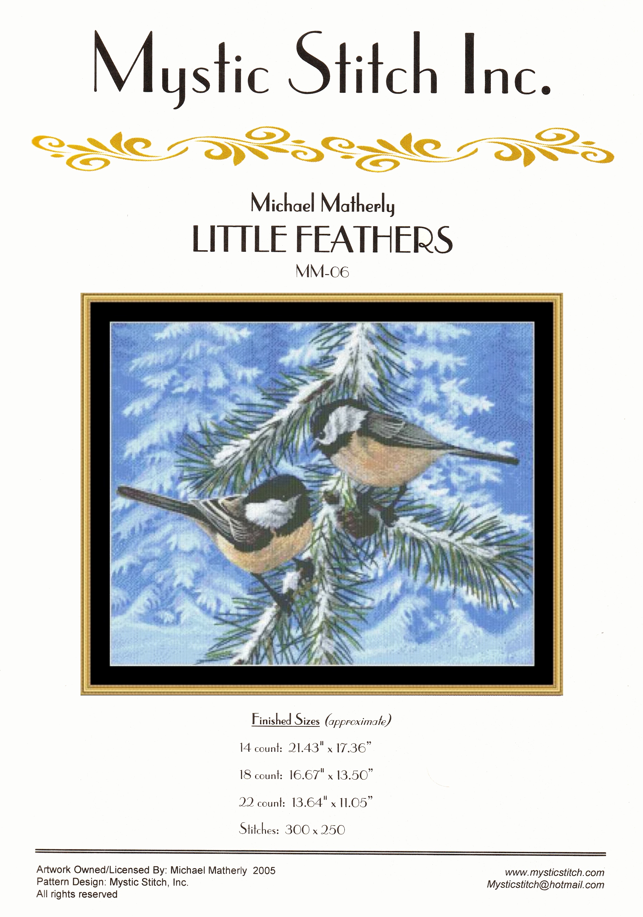 Mystic Stitch ผังลาย Little Feathers