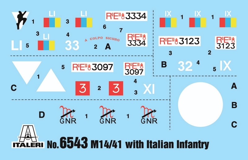 1/35 CARRO ARMATO M14/41 l SERIE with ITALIAN INFANTRY