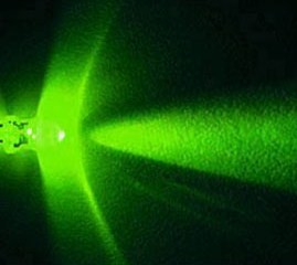 LED ขนาด 5mm สีเขียว จำนวน 5 ดวง