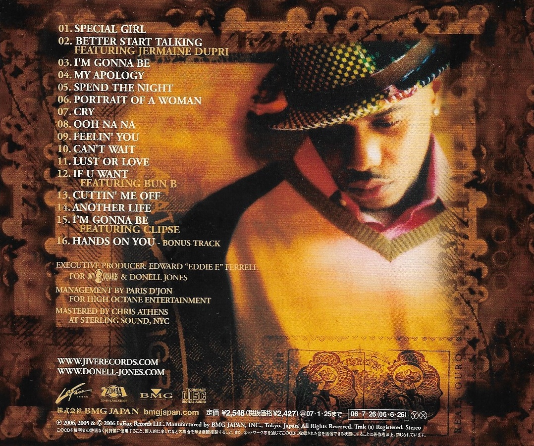 Used CD,Donell Jones - Journey Of A Gemini (C)(2006)(Japan)