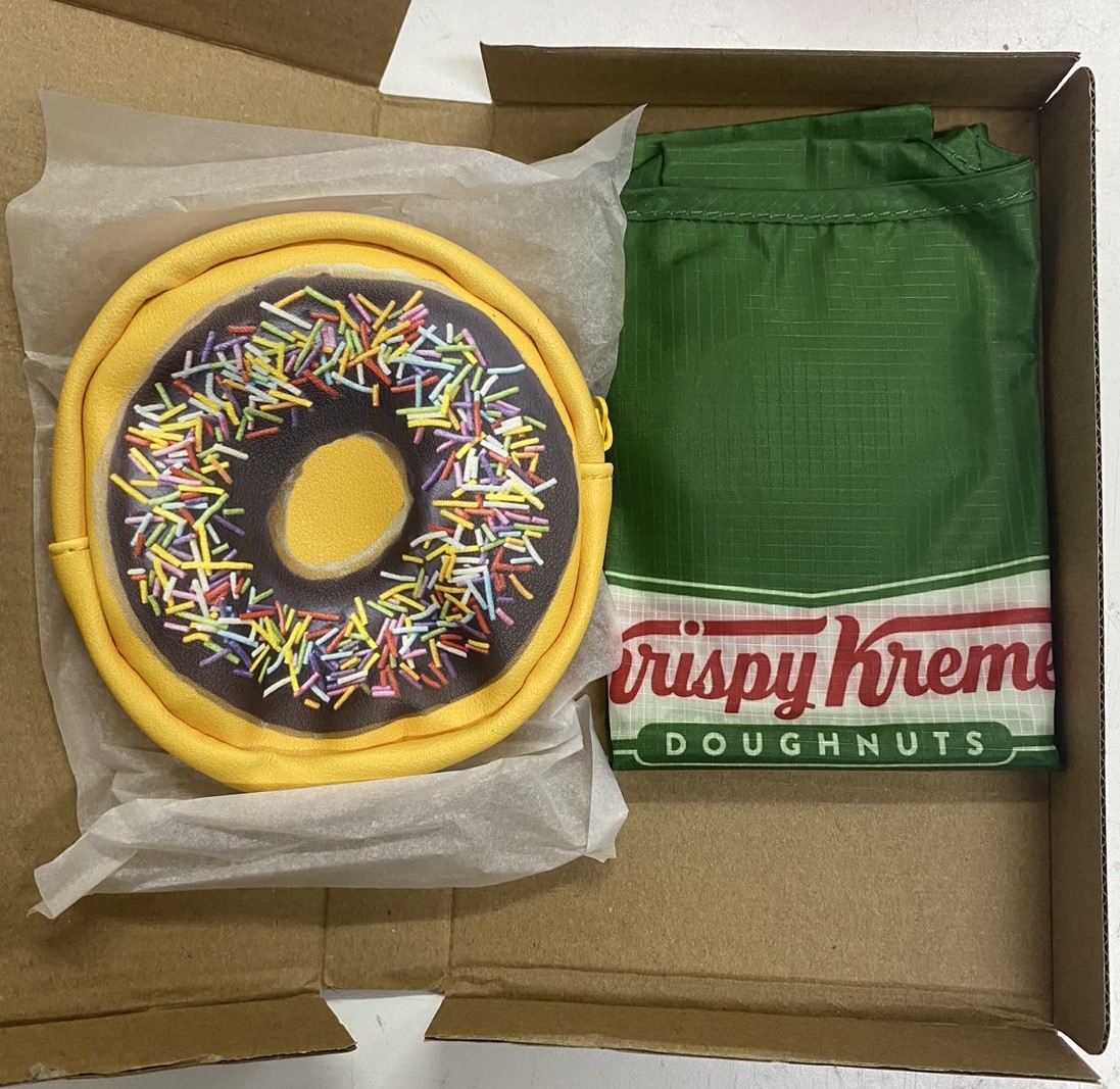 Krispy Kreme Donuts ถุงผ้ารักษ์โลก และกระเป๋าทรงโดนัท (มีกล่อง)