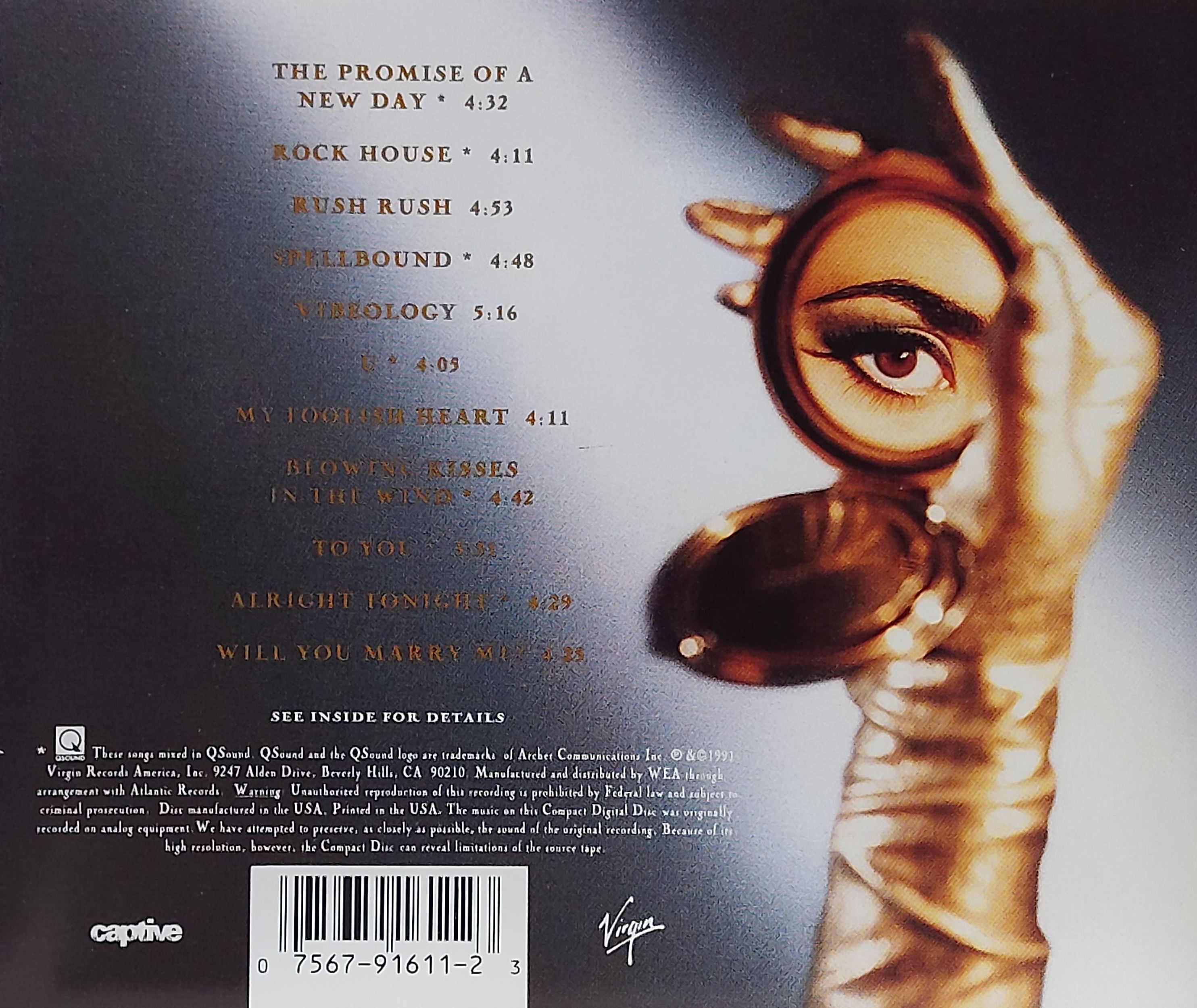 Used CD,Paula Abdul - Spellbound (A)(1991)(USA)