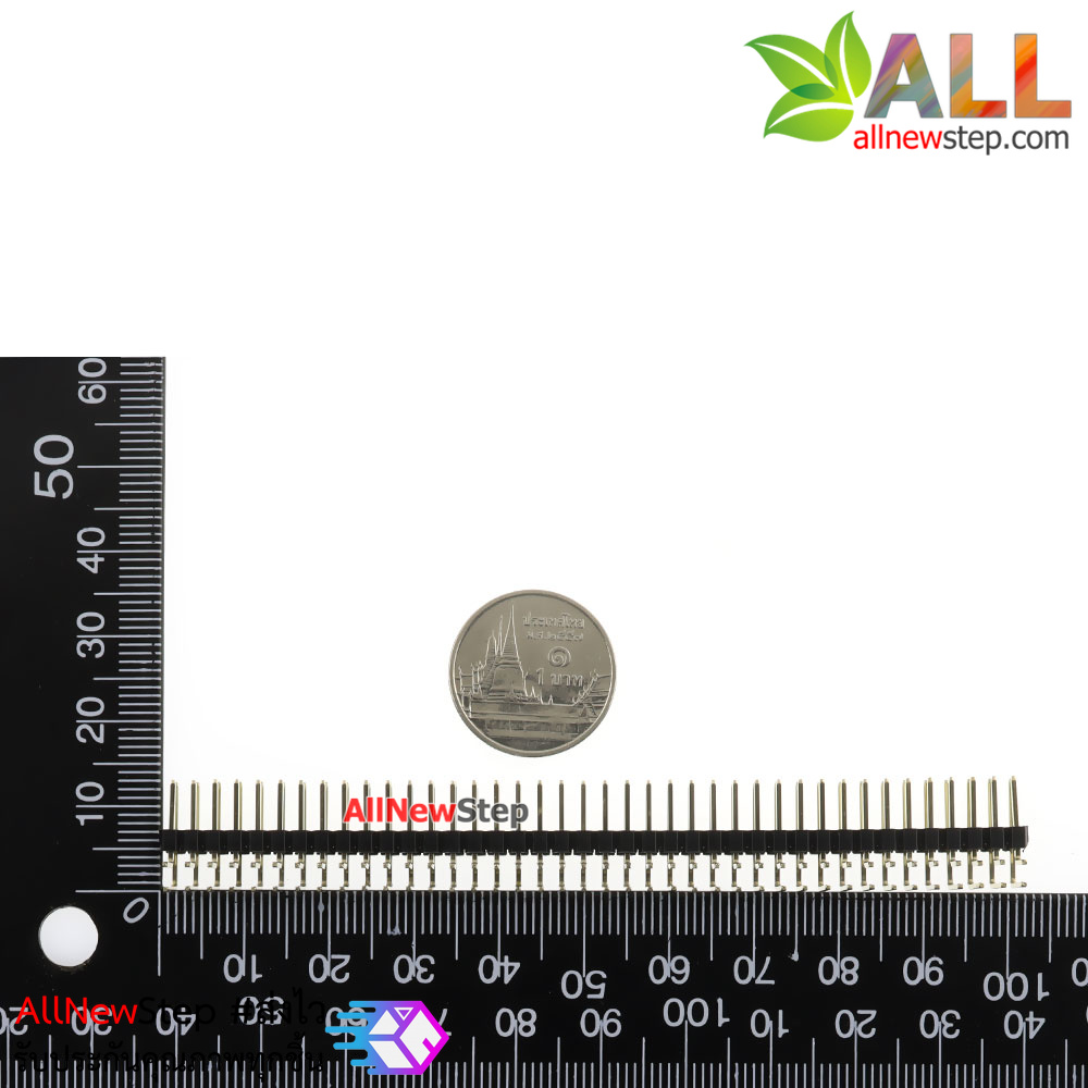 ก้างปลา 2x40 ขา แบบฉาก 2.54mm Double Row Male 2X40 Pin Header