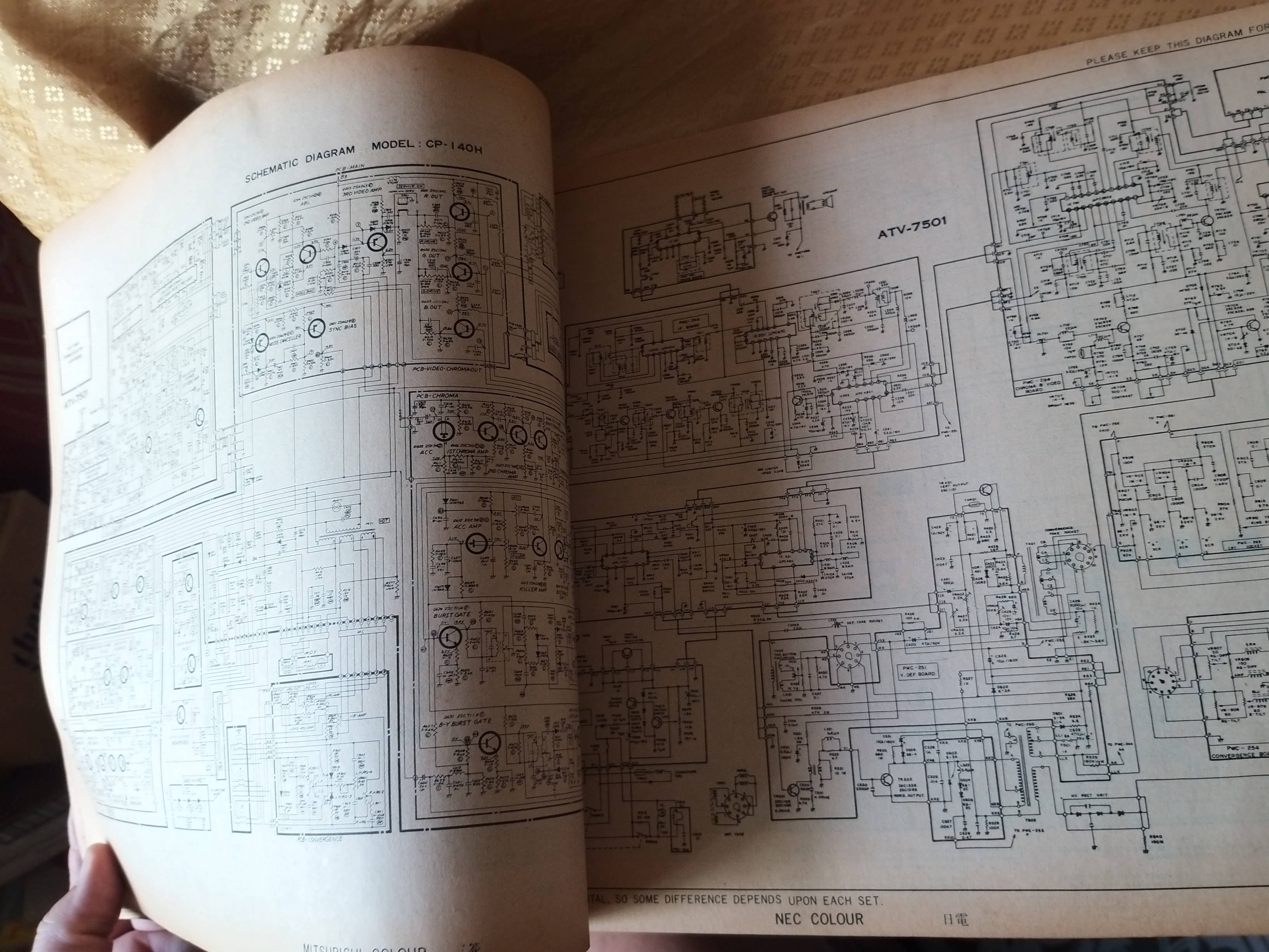 คู่มือ colour and black & white television circuit เล่ม3 คู่มือสำหรับช่างซ่อมโทรทัศน์สี ขาวดำ ทุกยี่ห้อ / คู่มือซ่อมโทรทัศน์ ทีวีสี ขาวดำ