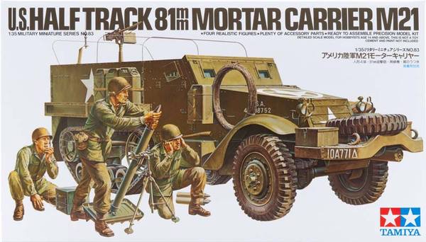1/35 US Half Track 81mm Mortar Carrier M21
