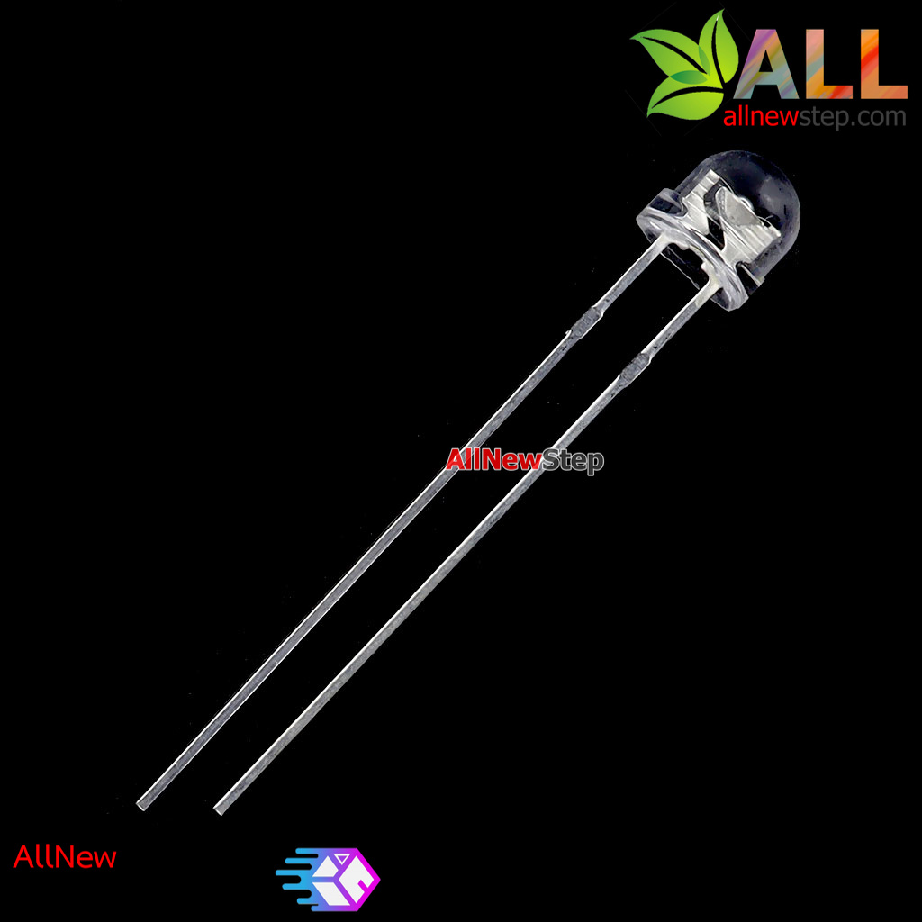 LED 5mm สีน้ำเงิน จำนวน 5 ดวง