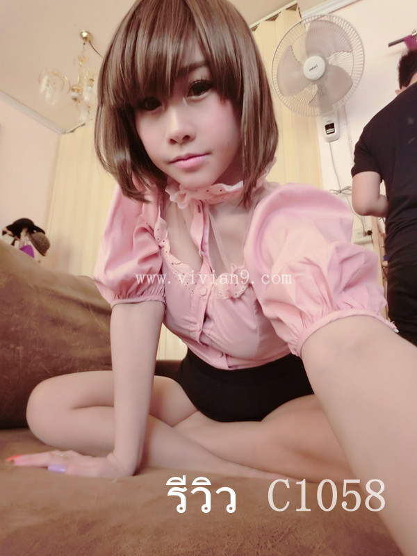 C1058 วิกผมสั้น หน้าม้าตรง ทรงน่ารักมากคะ