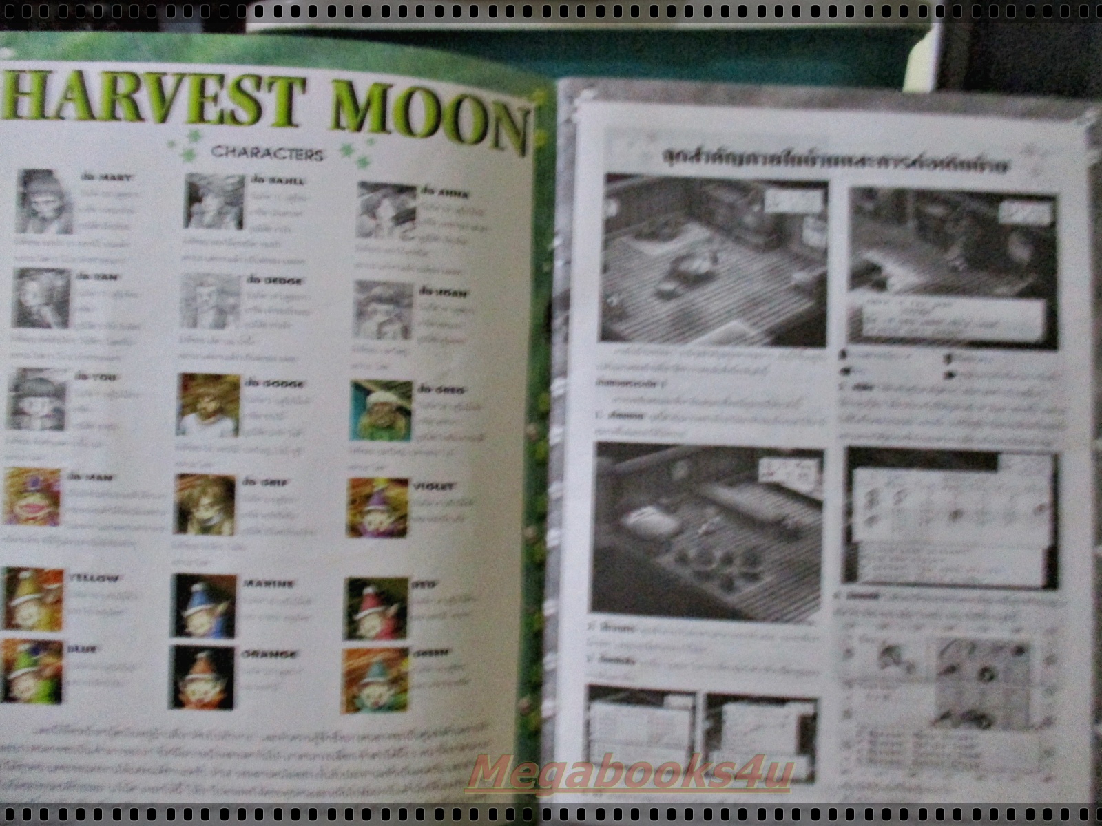 หนังสือคู่มือเกมส์ HARVEST MOON BACK TO NATURE