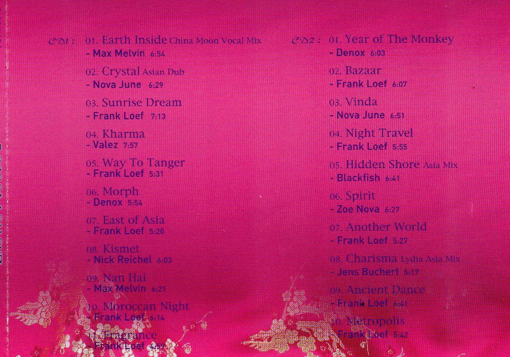 CD,Exotic Moods 2 More Chill Out Sessions From The Far East (2CD)(24Bit)(instrumental)