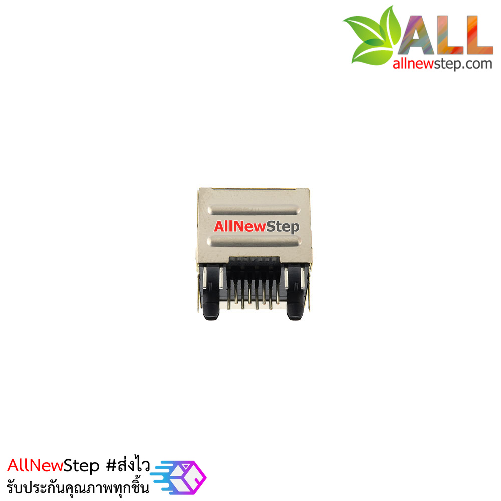 RJ45 socket with LEDs