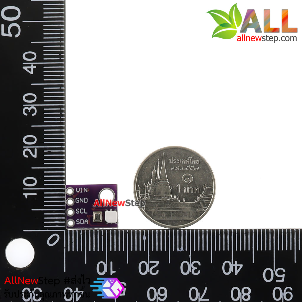 GY-21P เซนเซอร์วัด อุณหภูมิ+ความชื้น+ความกดอากาศ GY-21P BMP280+SI7021 ใช้ไฟเลี้ยง 3.3V