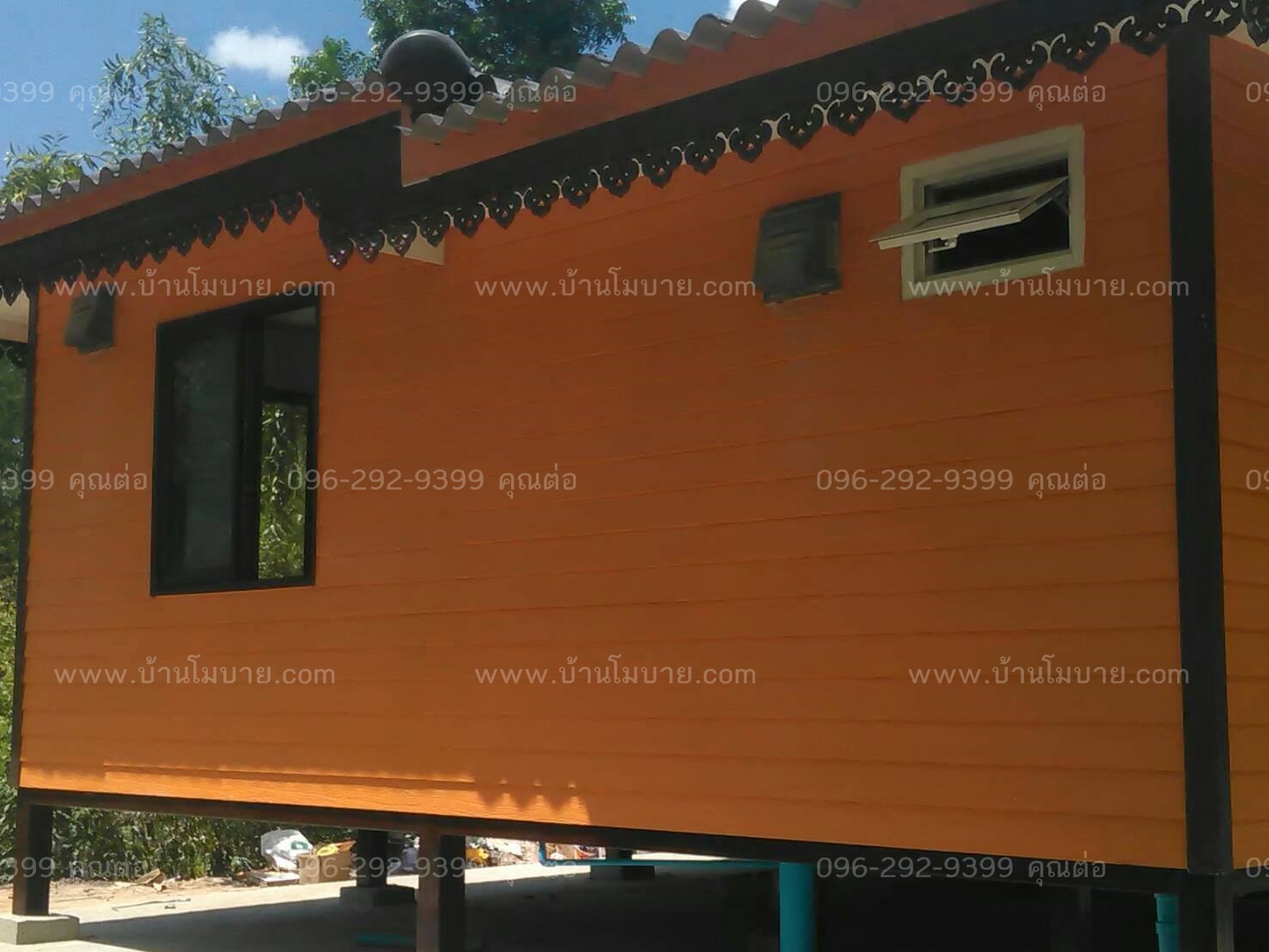 บ้านขนาด 6*6 เมตร + 2*3 เมตร