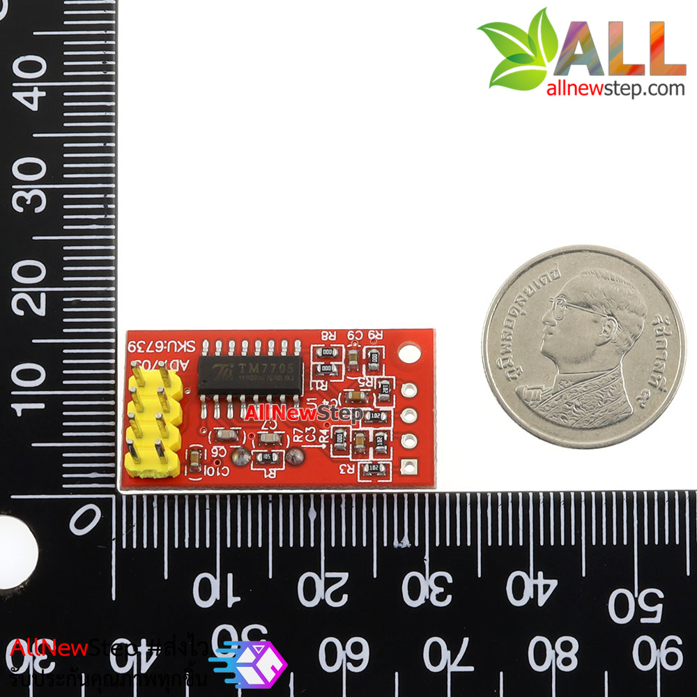 TM7705 Dual 16-bit A/D module Compatible AD7705 โมดูลแปลงสัญญาณ analog เป็น digital 16bit