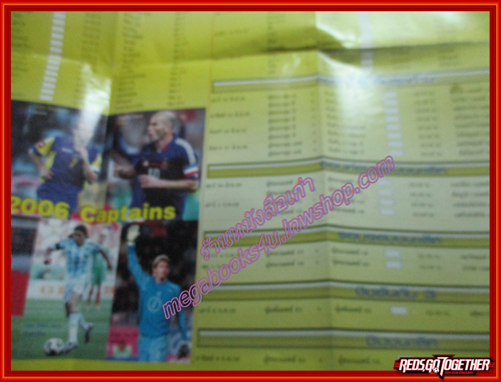 โปสเตอร์โปรแกรมฟุตบอลโลก WORLD CUP 2006