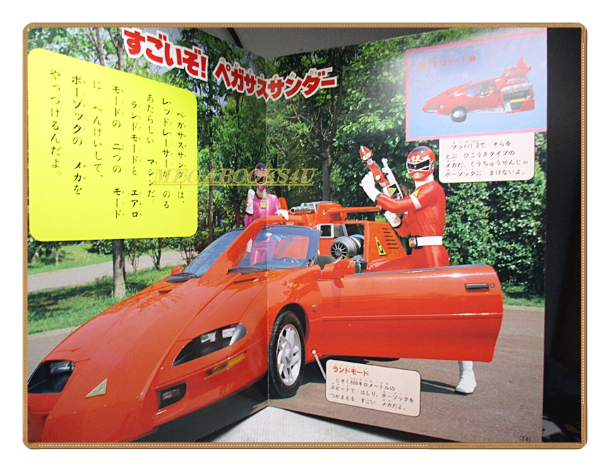 อัลบั้มภาพการ์ตูนฮีโร่ เกคิโซว เซนไต คาร์เรนเจอร์ ขบวนการ5สี ขบวนการ5พลัง สภาพดี