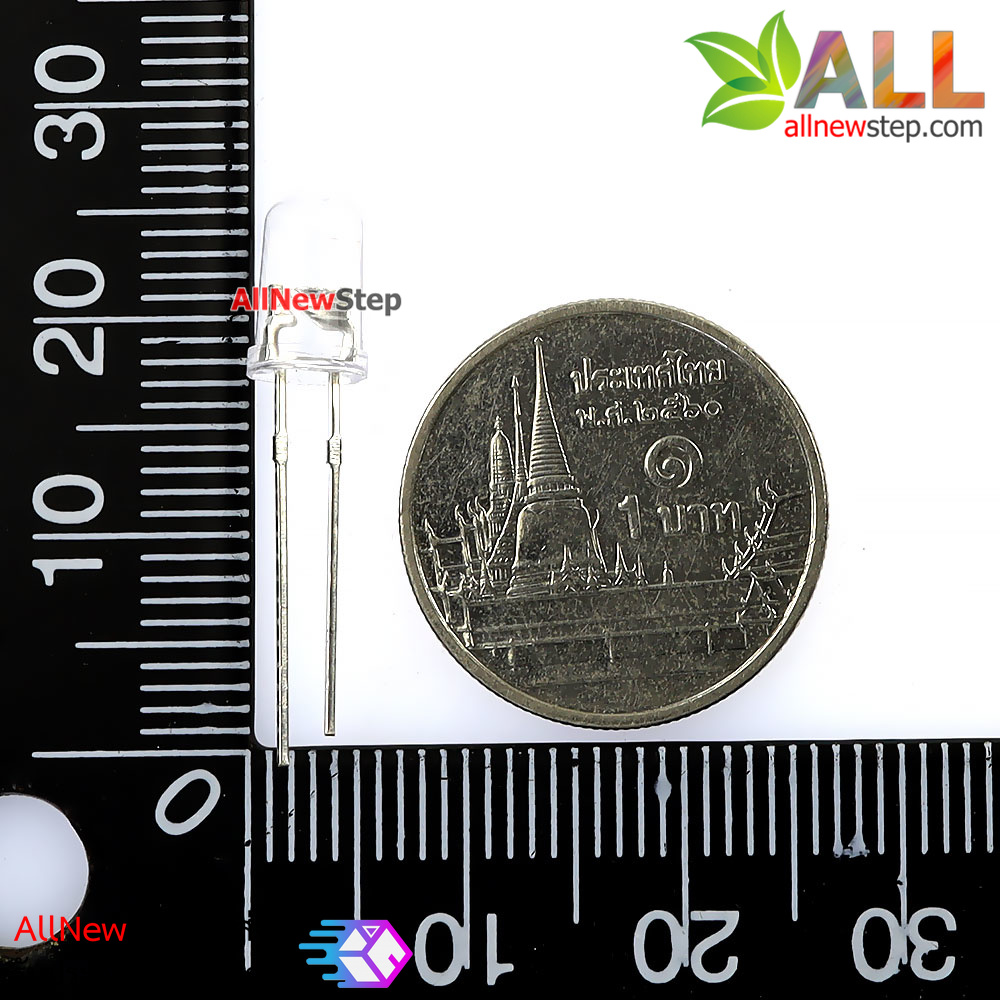 ไฟ led 5mm สีม่วง หลอดไฟ led 5mm จำนวน 5 ดวง