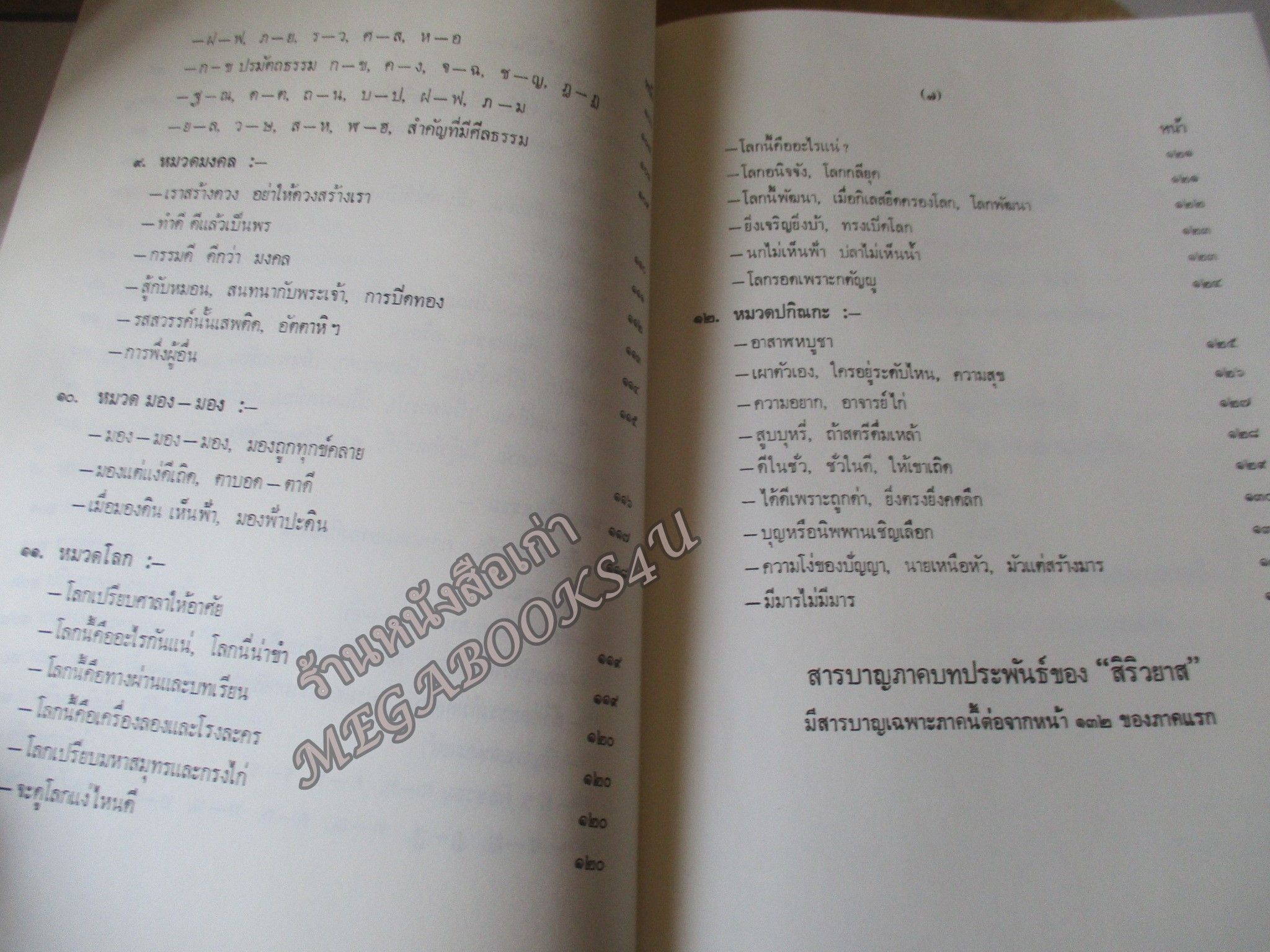 ธรรมโฆษณ์ของพุทธทาส เรื่อง หัวข้อธรรมในคำกลอน และ บทประพันธ์ของ สิริวยาส