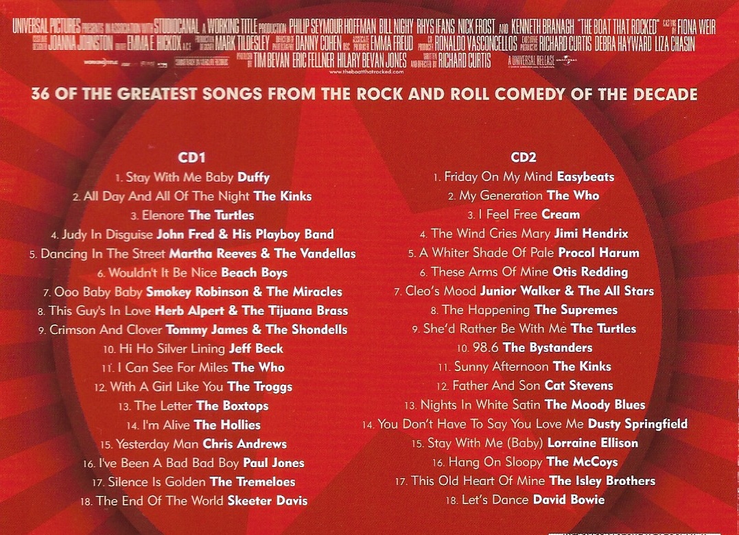 CD,The Boat That Rocked Movie Soundtrack (2CD)(Various Artists)(2009)(Soundtrack)(OST.)(Thai)