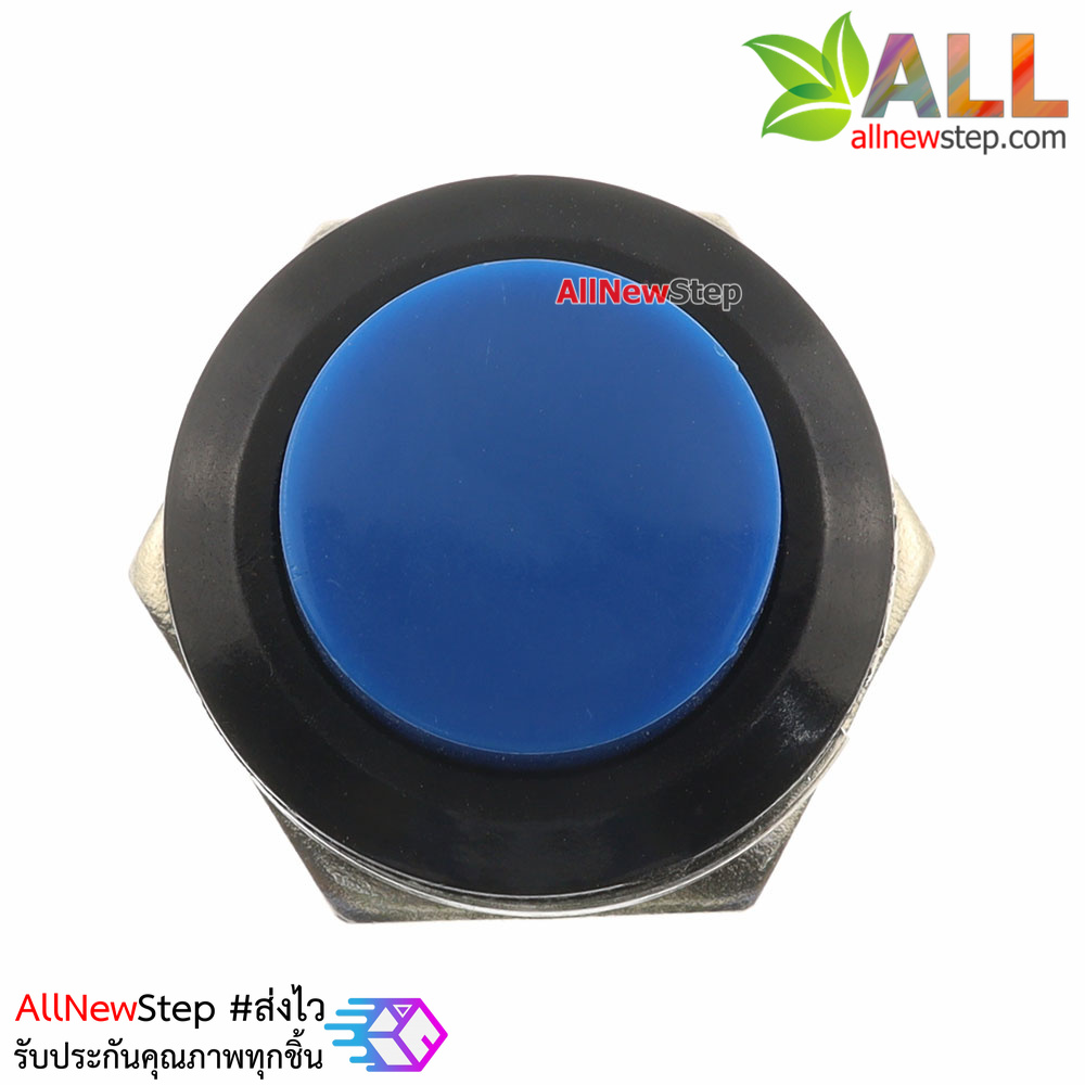 สวิตช์กดติดปล่อยดับ รีเซตสวิตช์ R13-507 250V 3A ขนาด 16MM สีน้ำเงิน