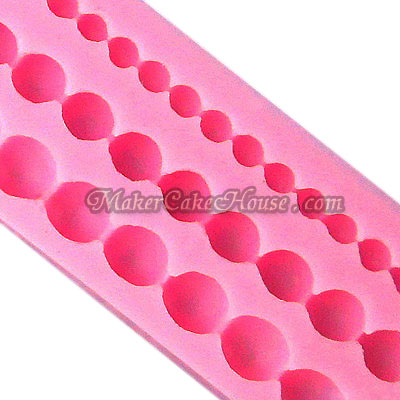 พิมพ์ฟองดอง / กัมเพส รูปสร้อยไข่มุก 3 ขนาด