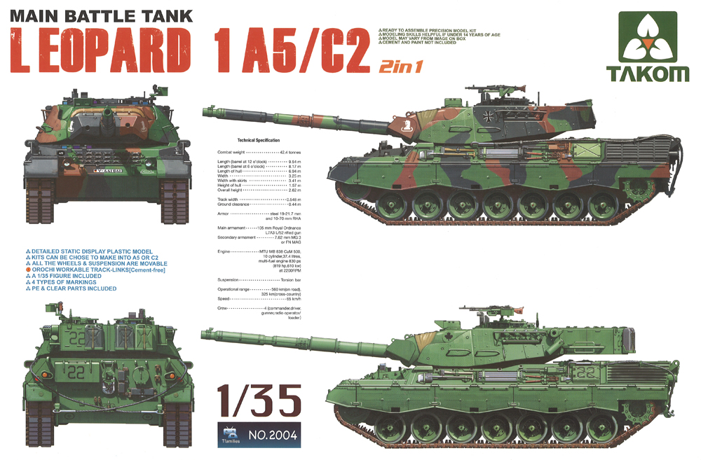 1/35 Leopard 1A5/C2