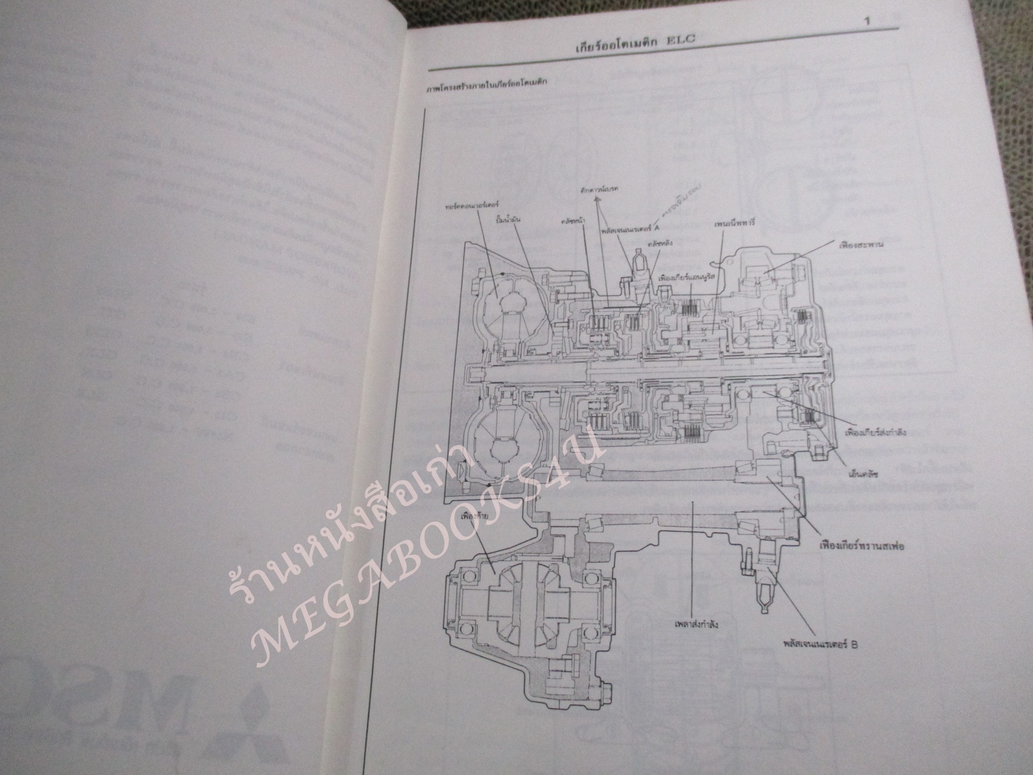 คู่มือซ่อมรถ MITSUBISHI ระบบเกียร์ออโตเมติค 3A/T 4A/T-ELC คู่มือบริการด้านเทคนิค / หนังสือแข็งแรง ปกมีเปื้อน