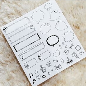 สติกเกอร์น่ารักๆ สติกเกอร์ DIY ตกแต่งไดอารี่ หรืออื่นๆ
