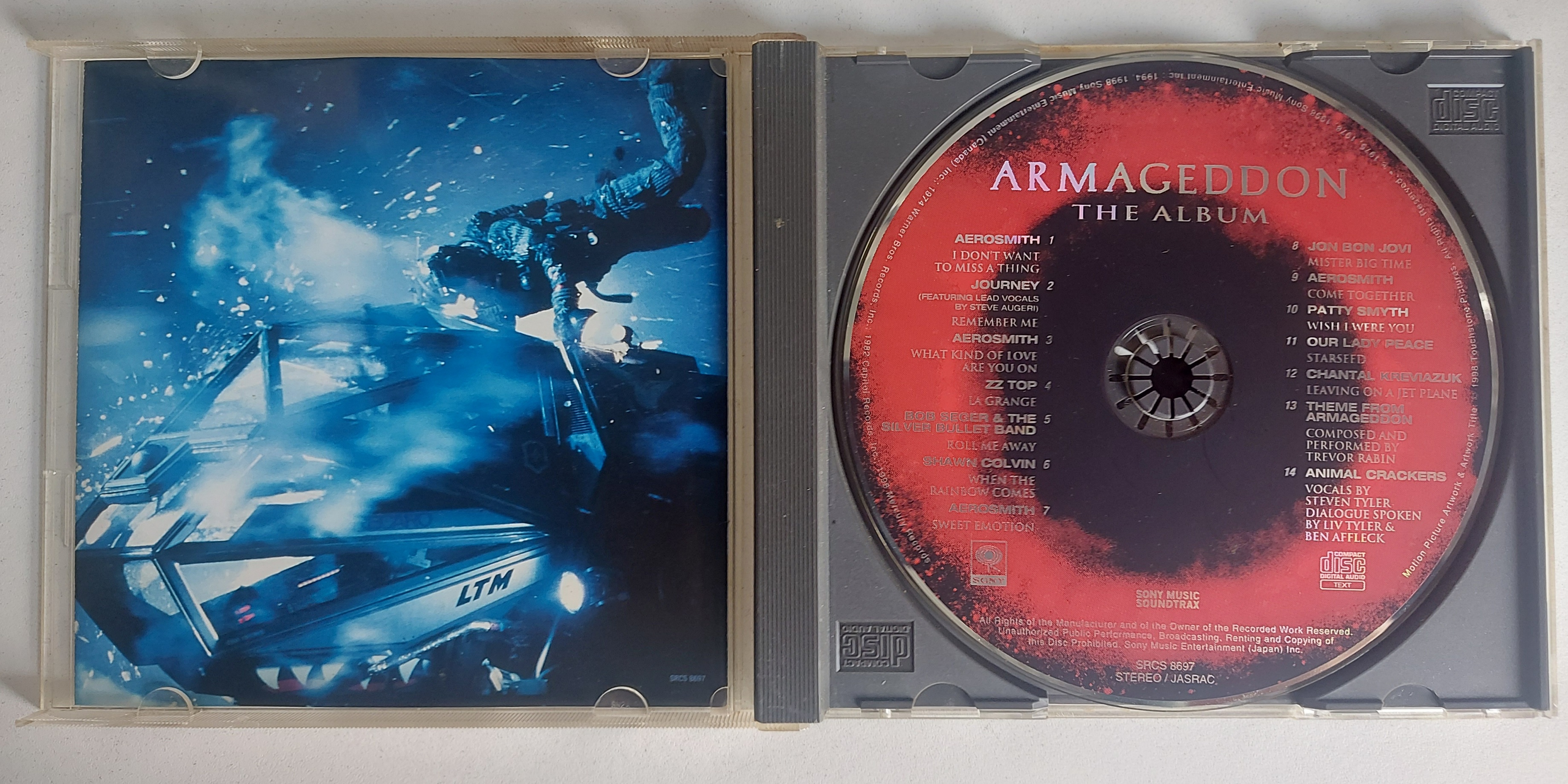 Used CD,Armageddon The Album (A+)(Various Artists)(Soundtrack)(OST.)(1998)(Japan)
