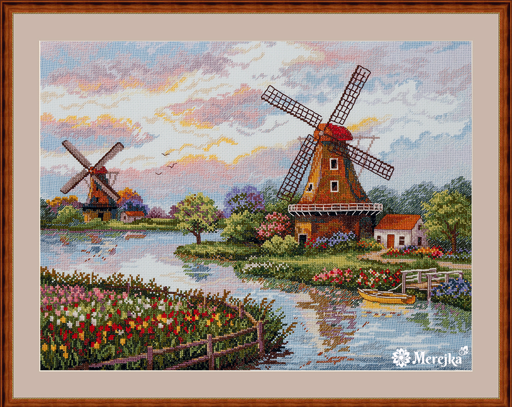 Merejka ชุดปัก Dutch Windmills